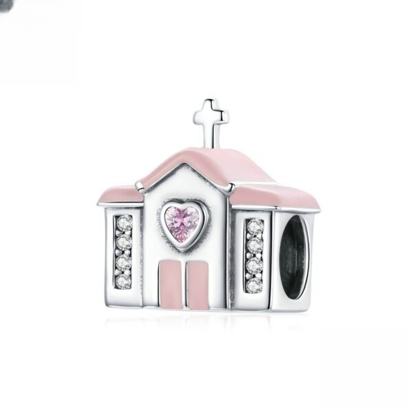 Romantic Wedding Church Diy String Ornament Accessories Cross 925 Silver Bead
