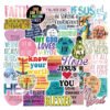 Faith Quotes Stickers Trolley Box Stickers