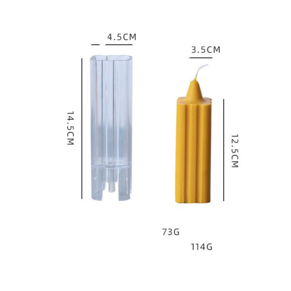 Spot Cross-Border Hot Sale Flower-Shaped Acrylic Church Head Cross Square Twill Four-Leaf Clover Twill Candle Mold