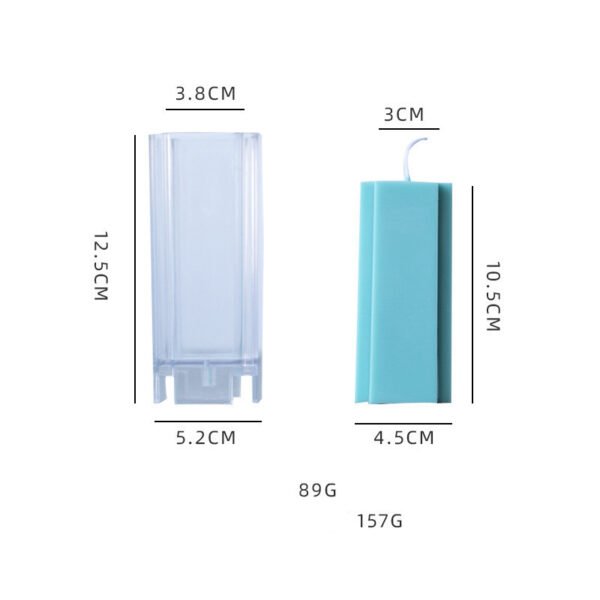 Spot Cross-Border Hot Sale Flower-Shaped Acrylic Church Head Cross Square Twill Four-Leaf Clover Twill Candle Mold