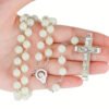 Rosary Jewelry Luminous Rosary Cross Necklace