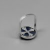 Original Look, Love Florence European Church Relief Aventurine S925 Sterling Silver Ring