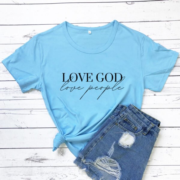 Women's Short Sleeve Casual T-shirt Eros Lovers Church Faith Religious T-shirt