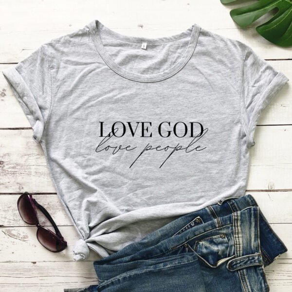 Women's Short Sleeve Casual T-shirt Eros Lovers Church Faith Religious T-shirt