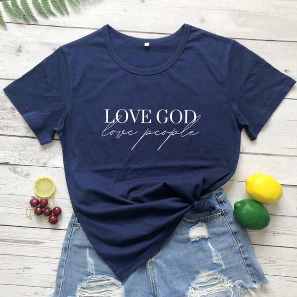 Women's Short Sleeve Casual T-shirt Eros Lovers Church Faith Religious T-shirt