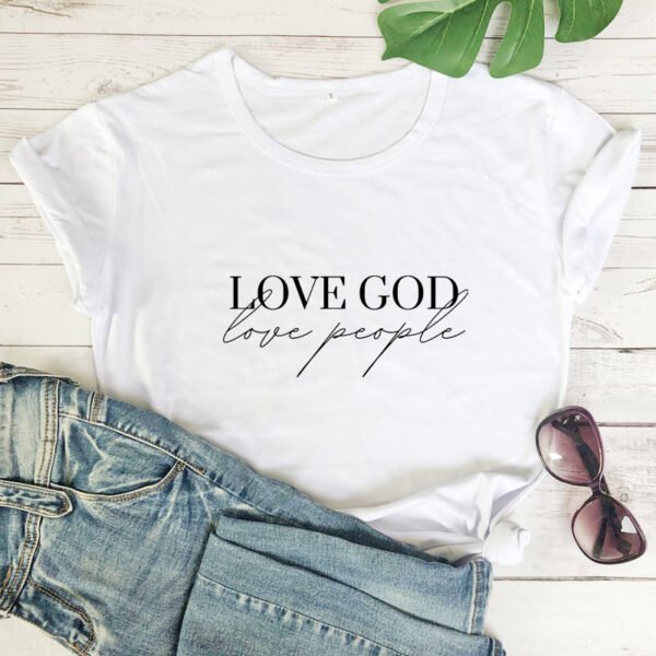 Women's Short Sleeve Casual T-shirt Eros Lovers Church Faith Religious T-shirt