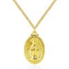 Virgin Mary sweater necklace
