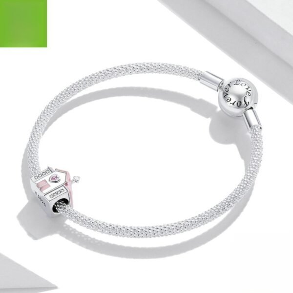 Romantic Wedding Church Diy String Ornament Accessories Cross 925 Silver Bead