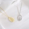 Virgin Mary sweater necklace