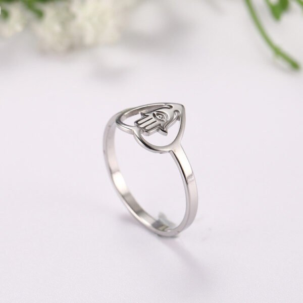 Palm Eye Religion Faith Ring