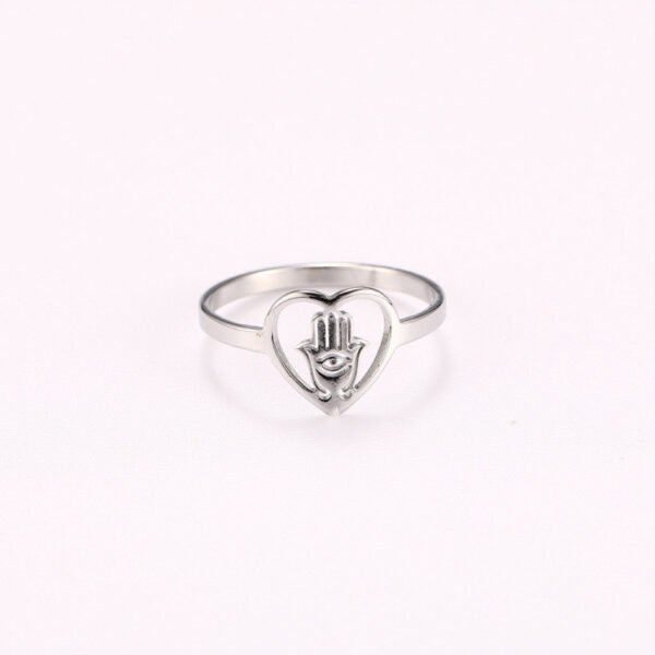 Palm Eye Religion Faith Ring