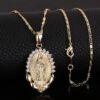 Virgin Mary pendant necklace
