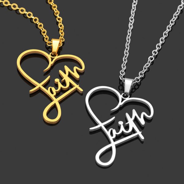 Stainless Steel AMAZING GRACE Necklace Faith